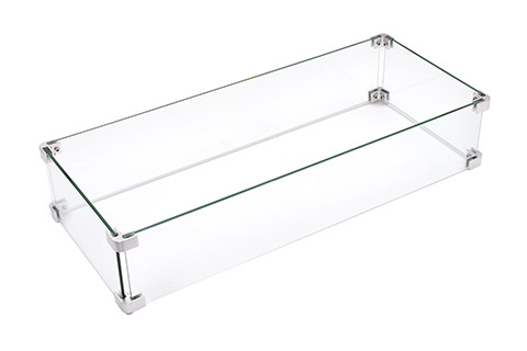 Rectangular Glass Wind Guard